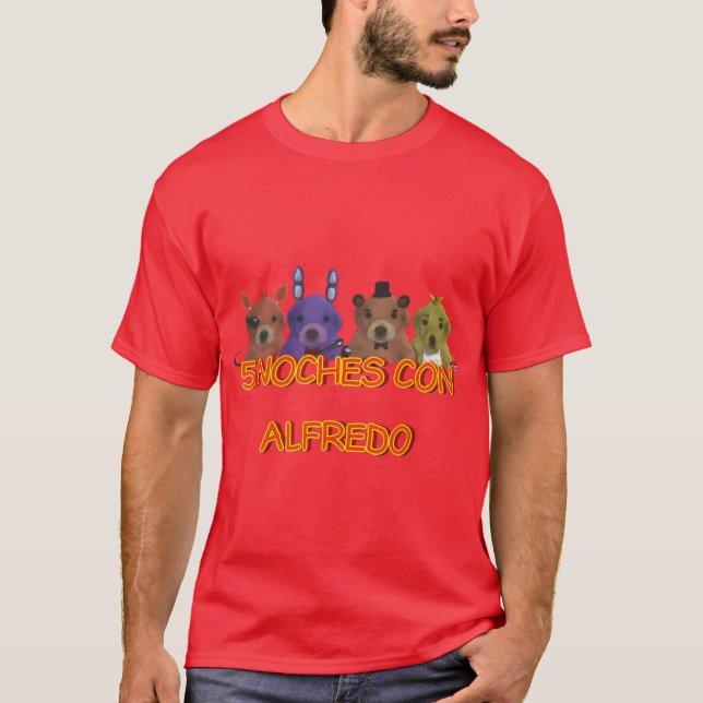 5 Natt Med Alfredo pojke T Shirt (Framsida)