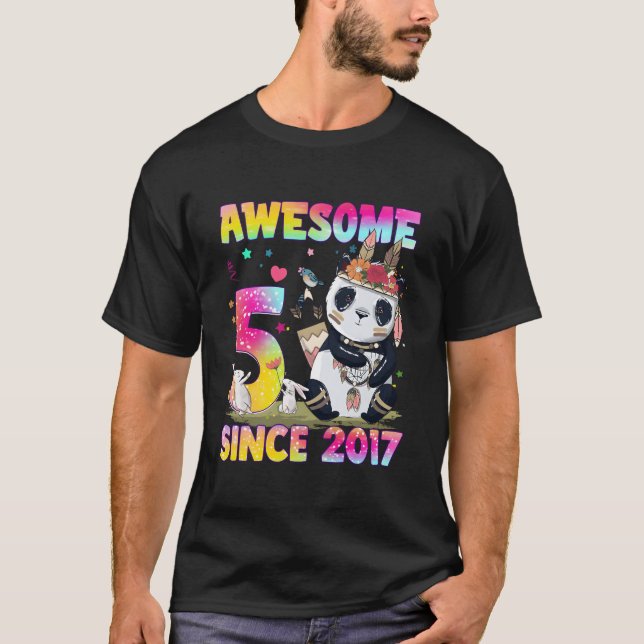 5 Ns Lilla Panda 5:e T Shirt (Framsida)