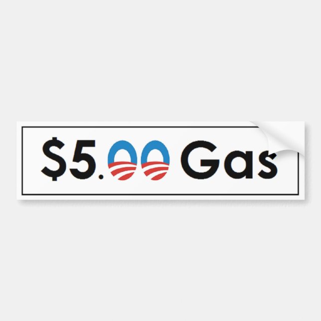 $5 Obama gasar Bildekal (Framsidan)