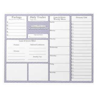 5 och 1 livsmedelsspårare | Måltidsplanerare | Liv Anteckningsblock