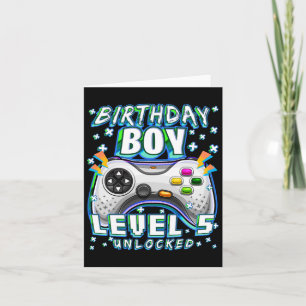 5 olåsta videospel 5:e födelsedagsspelsboxar kort