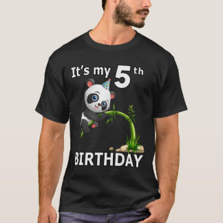5 Panda 5:e Py Djurliknande Panda T Shirt
