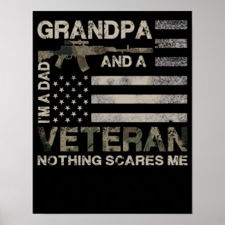 5 Pappa Farfar Och En Veteran Inget Skrämmer Mig Poster