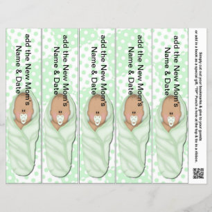 5 per Lakan bokmärke Favoriter för babyskor Party Reklamblad