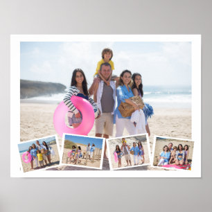 5 Personlig för fotokollage-mall Poster