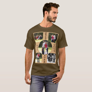 5 Photo Best Pappa 20XX Wood Grain Diagonal T Shirt