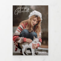 5 Photo Bohemian Trifold Studenten Card