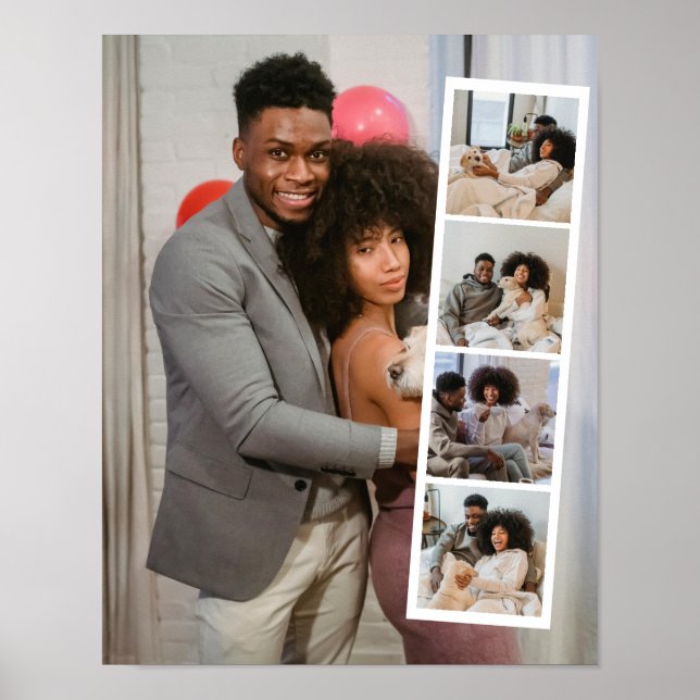 5 Photo Booth Modern Personlig Poster (Framsidan)