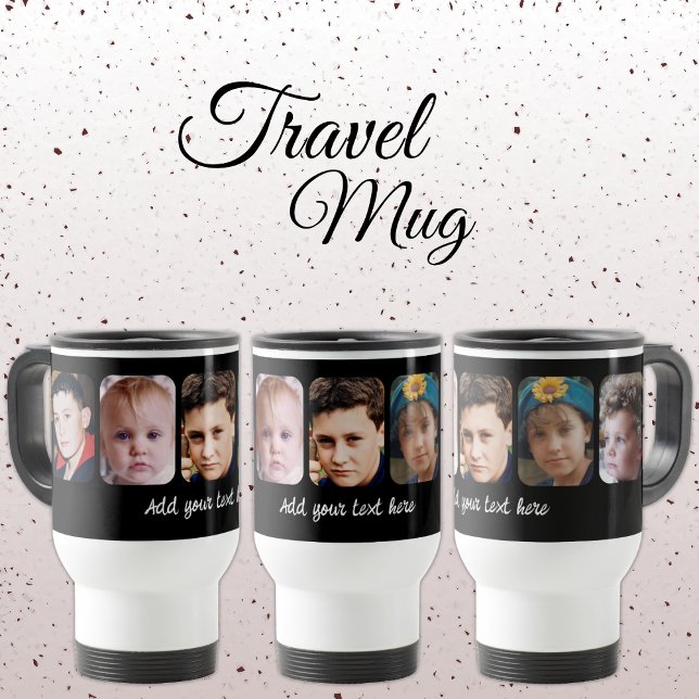5 photo collage add text black resemugg (Skapare uppladdad)