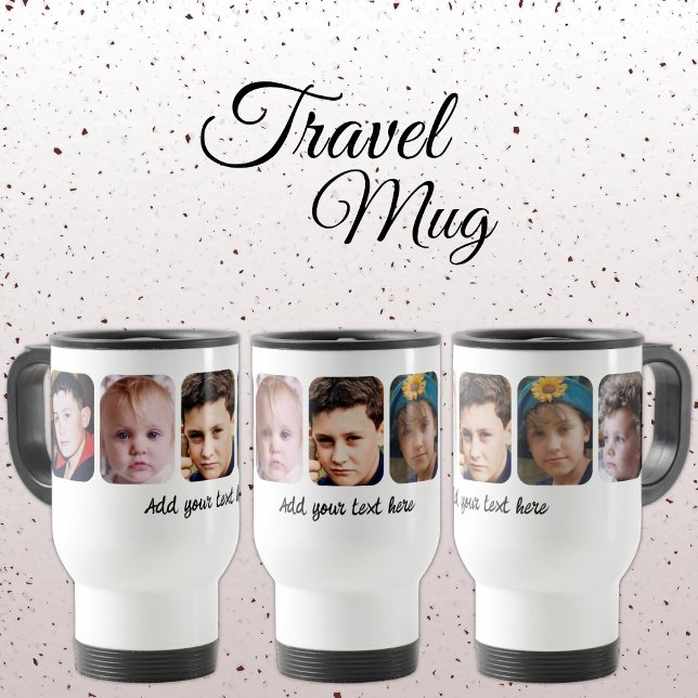 5 photo collage add text white resemugg (Skapare uppladdad)