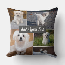 5 Photo Collage Pet Photo Personlig Grått