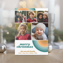 5 Photo Gräns - God jul Retro Line Art