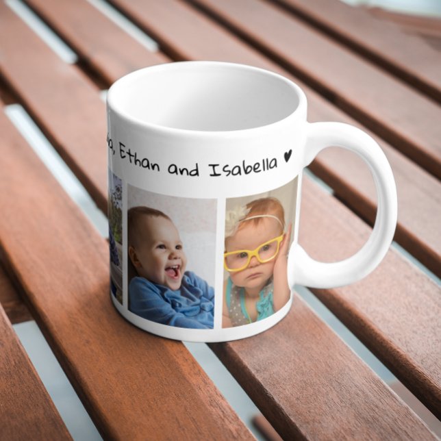 5 Photo Kärlek You Grandpa Lycklig Fars dag 2023 Kaffemugg (Skapare uppladdad)