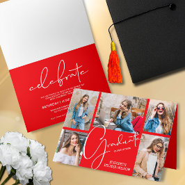 5 Photo Red Studenten Inbjudan