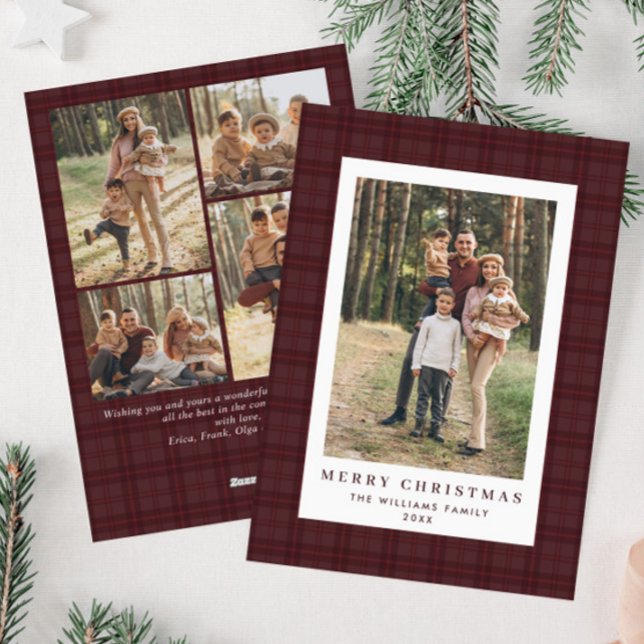 5 Photo Retro-julklapp Hälsning Julkort (Skapare uppladdad)