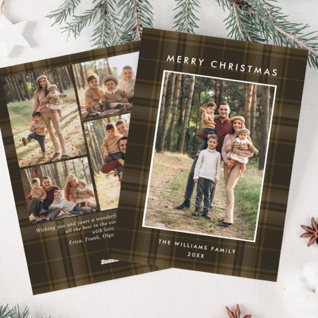 5 Photo Retro-julklapp Hälsning Julkort (Skapare uppladdad)