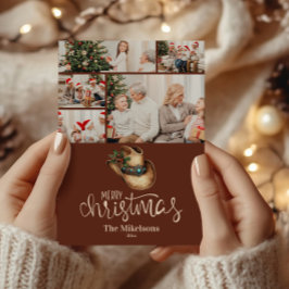5 Photo  Western Cowboy Hat Christmas Julkort