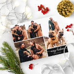 5 Photos Collage Snyggt God jul Black Vykort<br><div class="desc">5 Photos Collage Snyggt God jul Black Postcard</div>