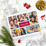 5 Photos Warm Önskemål Simple Cute Collage jul Vykort<br><div class="desc">5 Photos Warm Önskemål Simple Cute Collage jul Postcard</div>