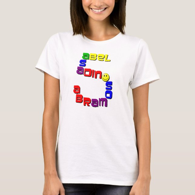 5 pojkar names.gif tee shirt (Framsida)