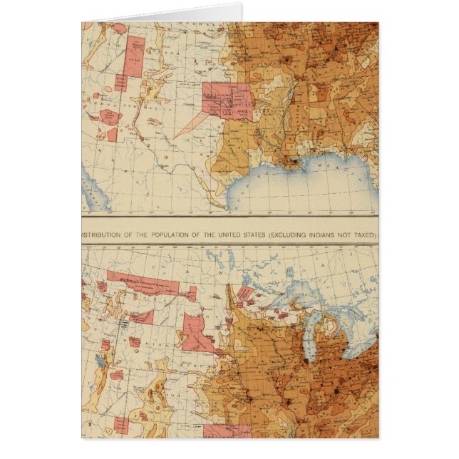 5 Population 1870, 1880 Hälsningskort (Framsidan)