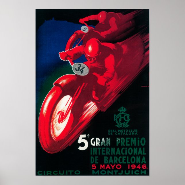 5 Poster av Gran Premio Internat l-motorcykel (Framsidan)
