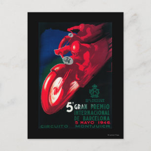 5 Poster av Gran Premio Internat l-motorcykel Vykort
