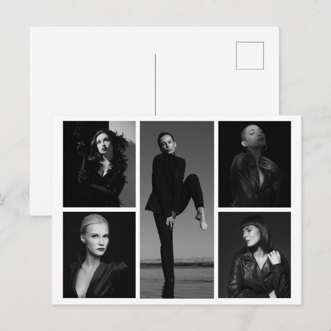 5 Redigerbart vykort för hälsning (Fram/baksida)