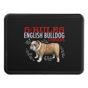 5 Regler för engelska bulldog Owners Bulldog Pappa Dragkroksskydd