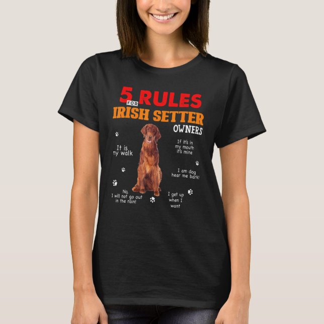 5 Regler för irländska brevägare T Shirt (Framsida)