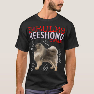 5 Regler för Keeshond Owners T-shirt Tshi