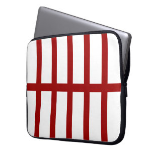 5 Röd Linjer med Bisected Laptop Sleeve