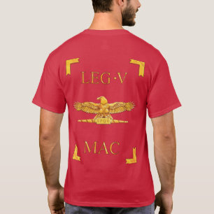 5 romersk Legio V Macedonica Vexillum T-tröja Tee Shirt