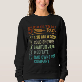 5 Rules to Get Rich   How To Get Rich  Golden Rule T Shirt