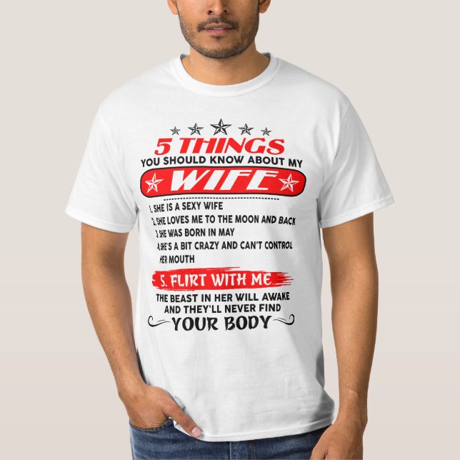 5 SAK DU BÖR VETA OM MIN KÖN 05 T SHIRT (Framsida)