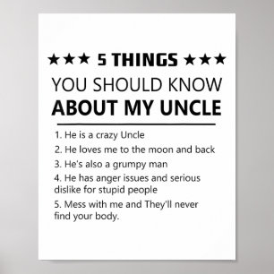 5 Sak du borde veta om min farbror Fami Poster