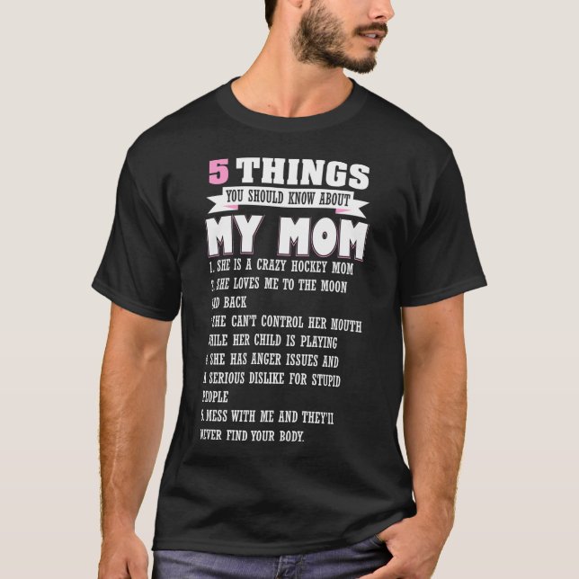 5 Sak du ska veta om mig t- Shirt T Shirt (Framsida)