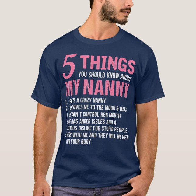 5 Sak du ska veta om min barnunge T Shirt (Framsida)