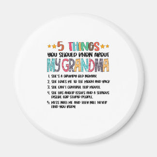 5 Sak du ska veta om min farmor Hallowee Magnet