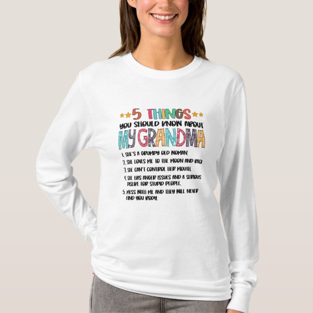5 Sak du ska veta om min farmor Hallowee T Shirt (Framsida)