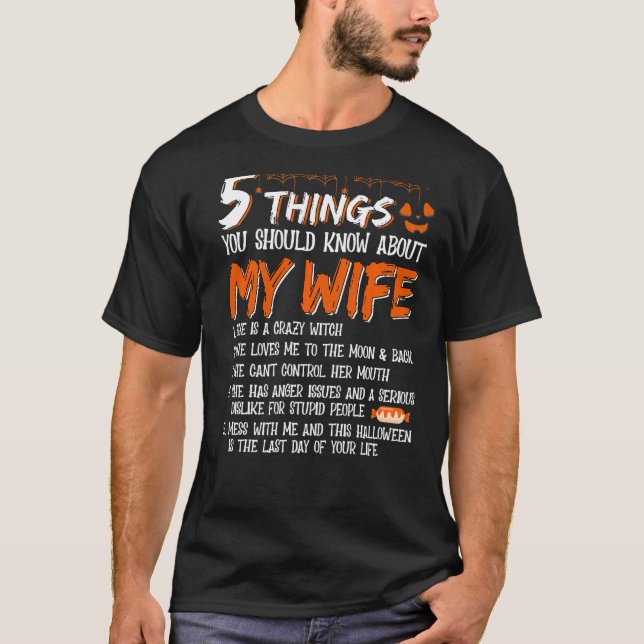 5 Sak du ska veta om min fru.. Hon är en Cr T Shirt (Framsida)
