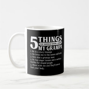 5 Sak du ska veta om min Grampa Far D Kaffemugg