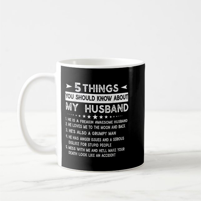 5 Sak du ska veta om min Make-hubb Gi Kaffemugg (Vänster)