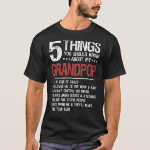5 Sak du ska veta om Min morpop Far" T Shirt