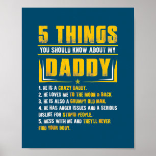 5 Sak du ska veta om Min pappa Far Poster