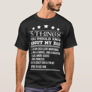 5 Sak du ska veta om min Pappa Tshirt T Shirt