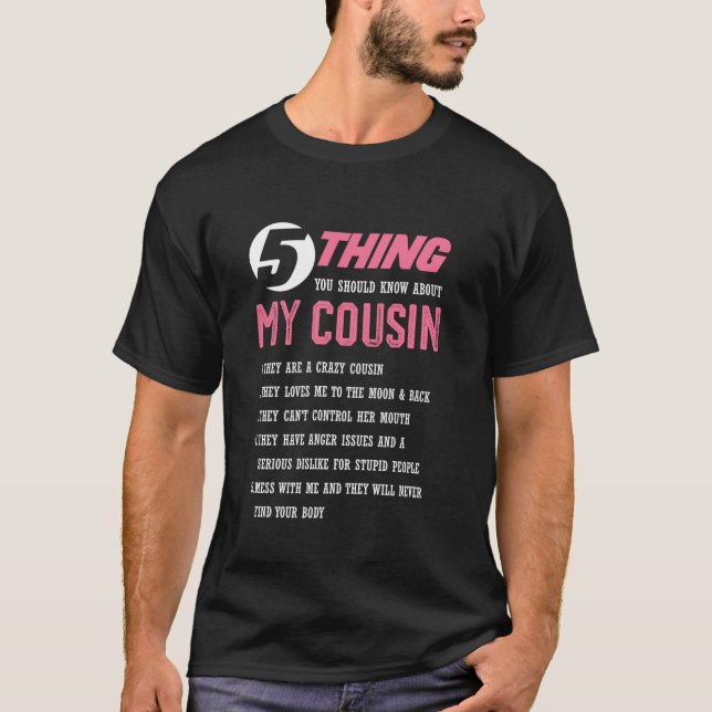 5 Sak om min kusin Cute Fami T Shirt (Framsida)