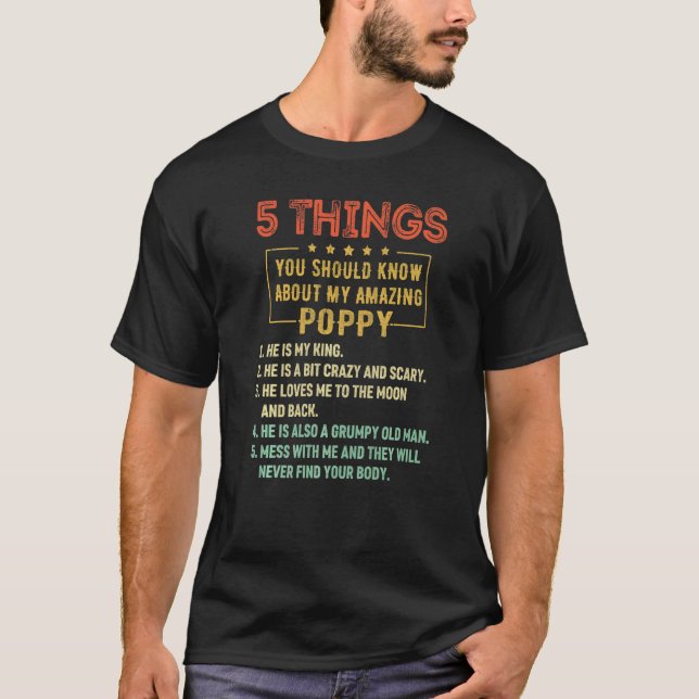 5 Sak ska du veta om min diskett Far D T Shirt (Framsida)
