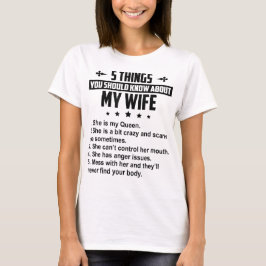 5 saker du bör veta om min fru t shirt