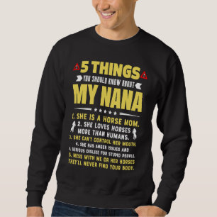 5 saker du bör veta om min hästmamma mormor lång ärmad tröja